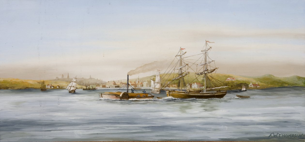 Sjølandskap av F. W. Thompson