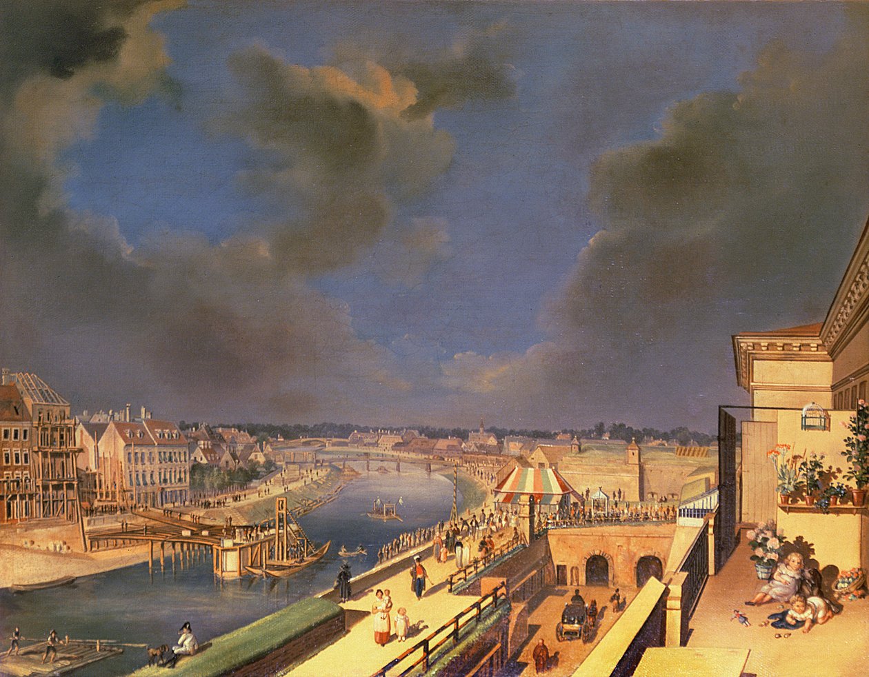 Utsikt over Wien, 1819 av F. de Maleck