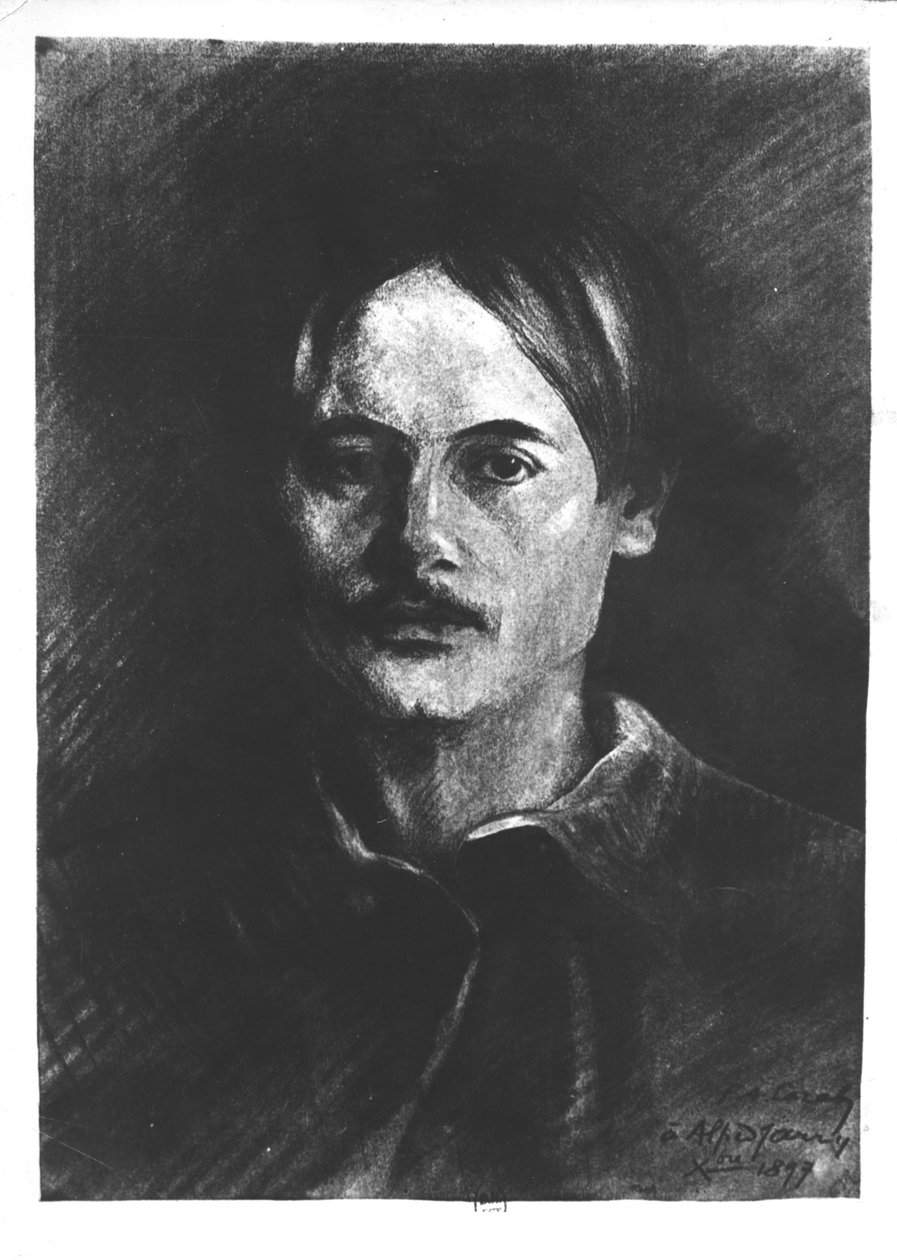 Portrett av Alfred Jarry (1873-1907) 1899 av F.A. Cazals