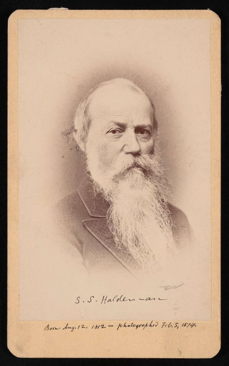 Portrett av Samuel Stehman Haldeman 1812-1880, 5. februar 1874. av FA Wenderoth and Co