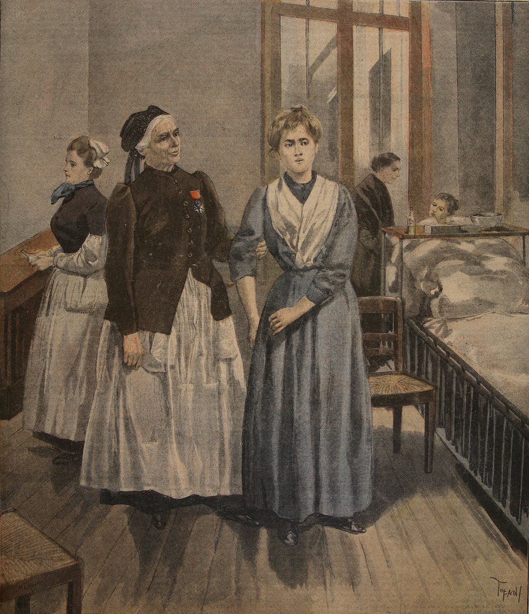 Æreskorset for Madamoiselle Bottard, illustrasjon fra 