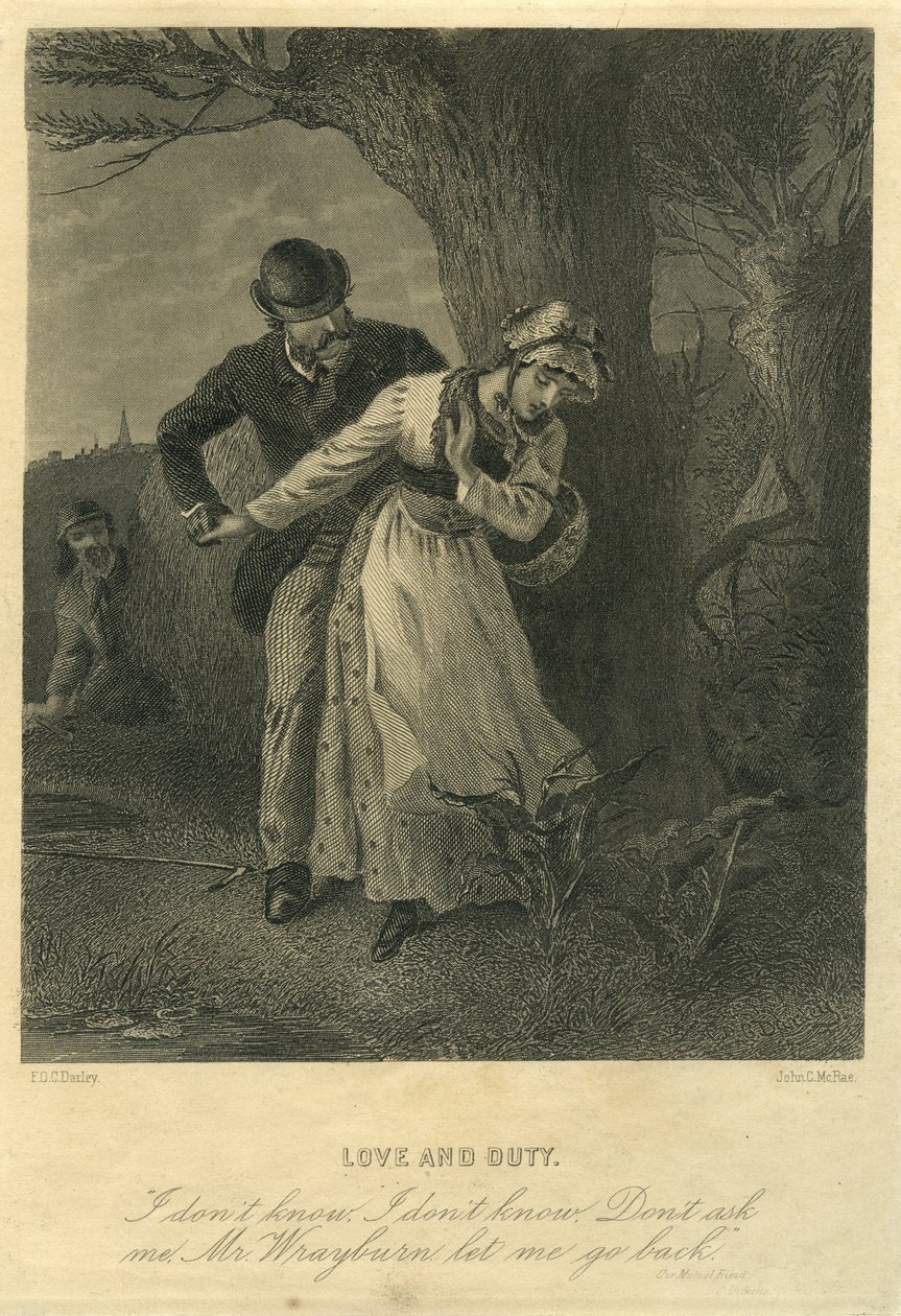 Vår felles venn, kjærlighet og plikt: Eugene Wrayburn og Lizzie Hexam av F.O.C. and McRae, C. John Darley