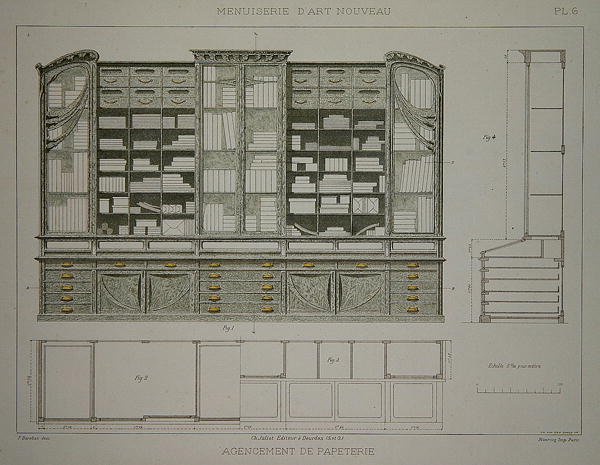 Design for et kontorskriverskap, illustrasjon fra 