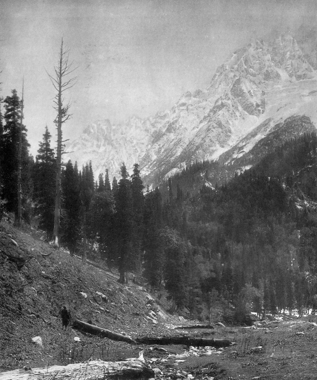 Sindh Valley isbreer, Kashmir, India, tidlig på 1900-tallet av F. Bremner