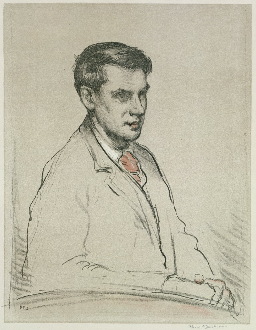 Portrett av Alfred Orage (blyant og akvarell på papir) av F. Ernest Jackson
