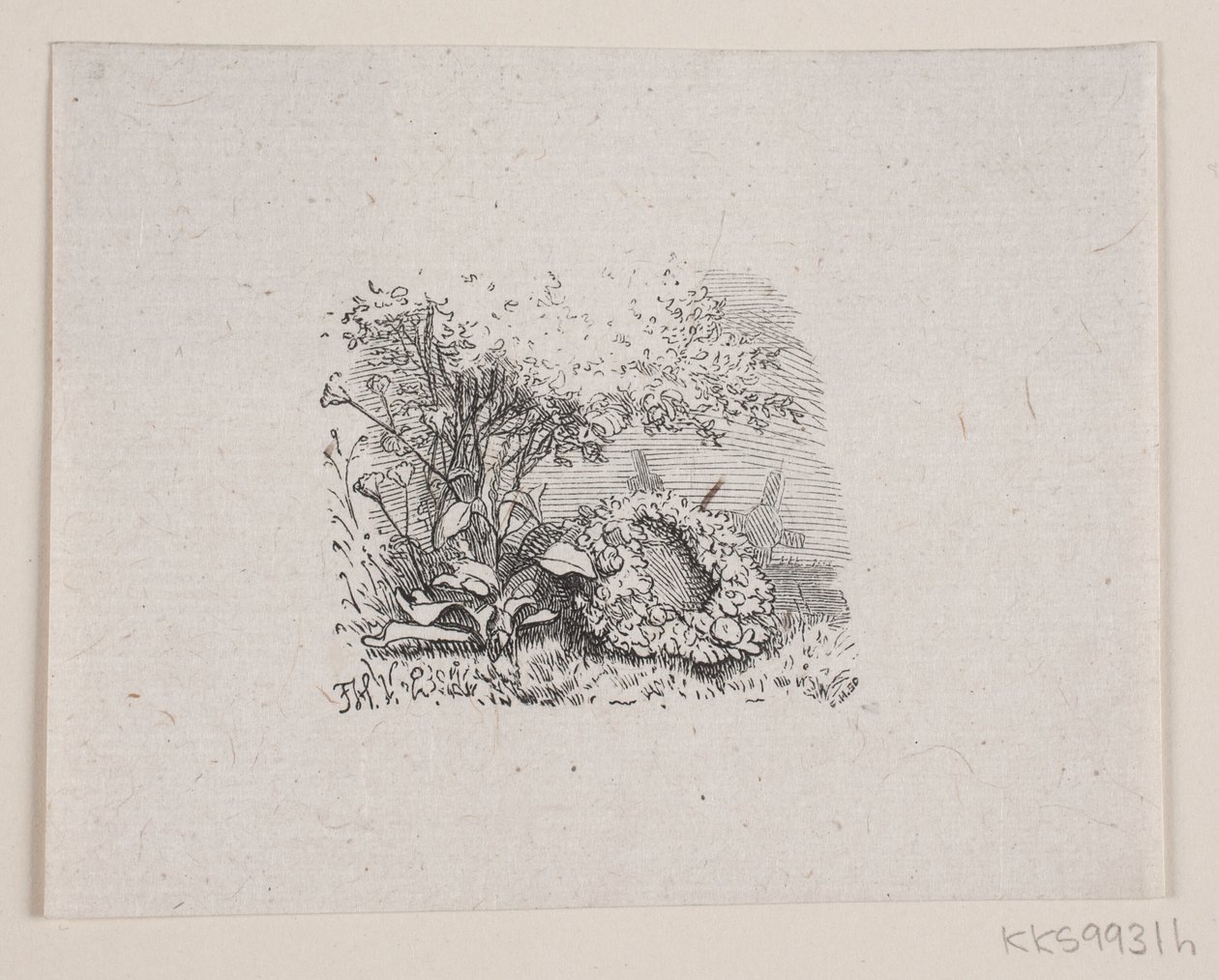 Illustrasjon til "De siste timene", dikt av H. J. Greensteen av F. Hendriksen