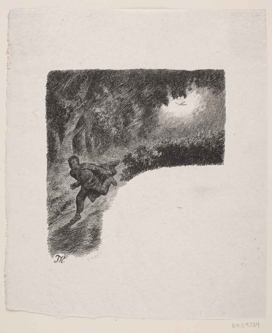 Illustrasjon for "The Golden Bird" av F. Hendriksen