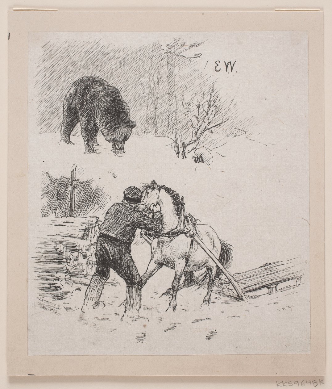 Illustrasjon for "Godt gjort og raskt betalt" av F. Hendriksen