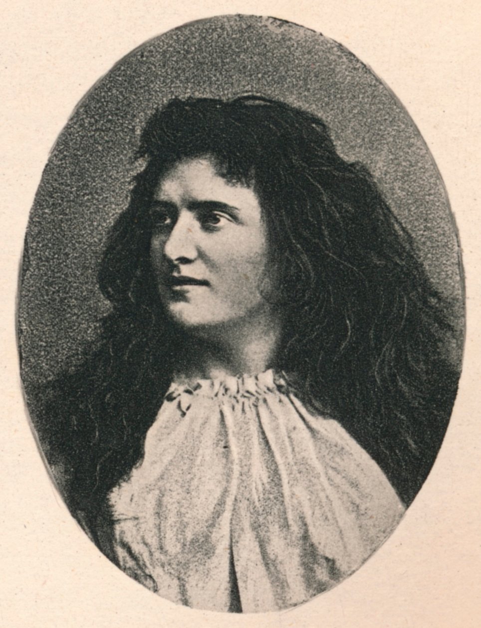 Fanny Moody, c1890, 1895 av F. Jenkins Heliog