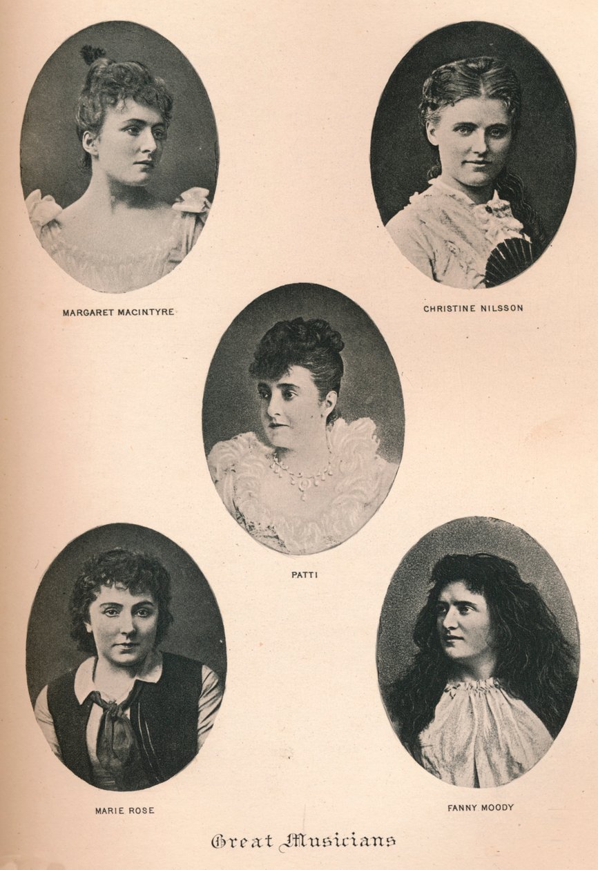 Store musikere - Plate XII, c1890, 1895 av F. Jenkins Heliog