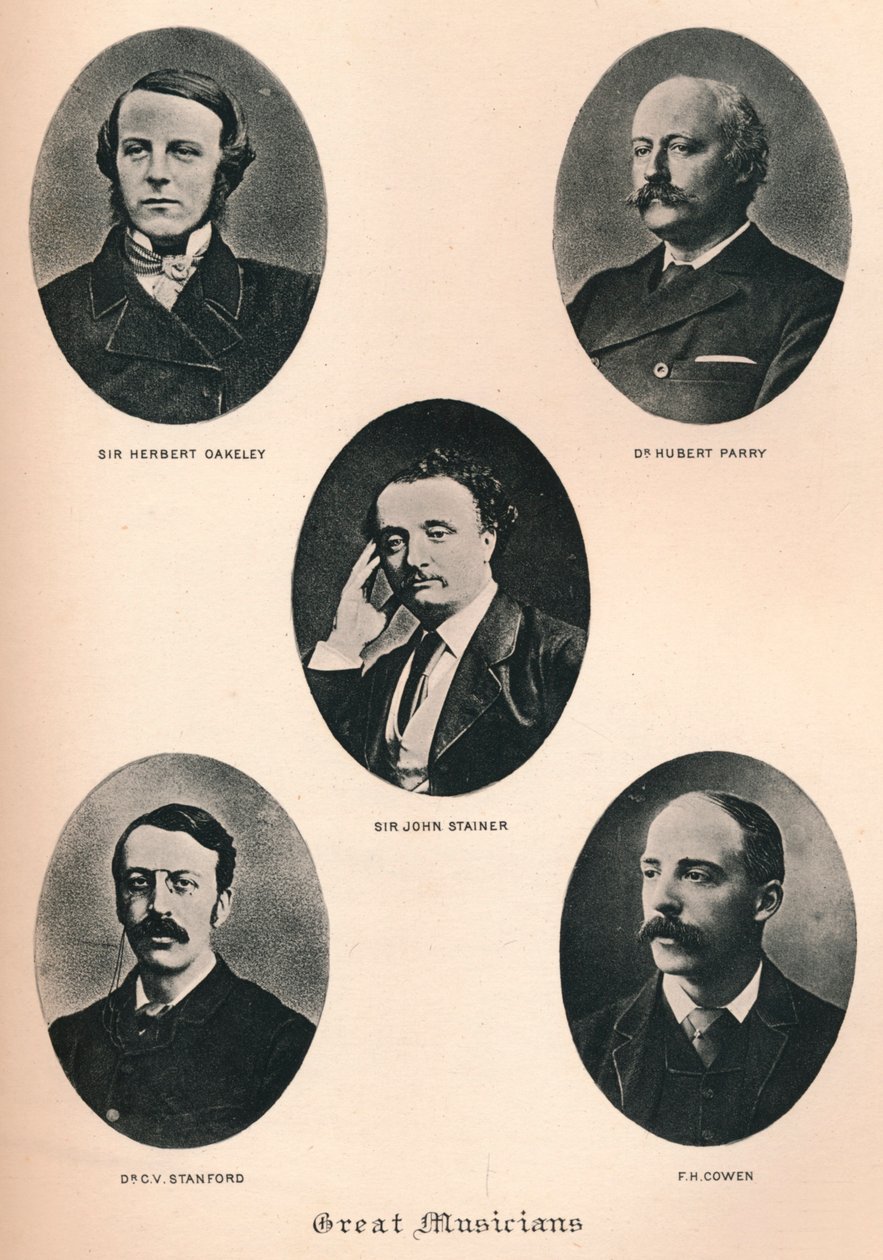 Store musikere - Plate XI, c1880, 1895 av F. Jenkins Heliog