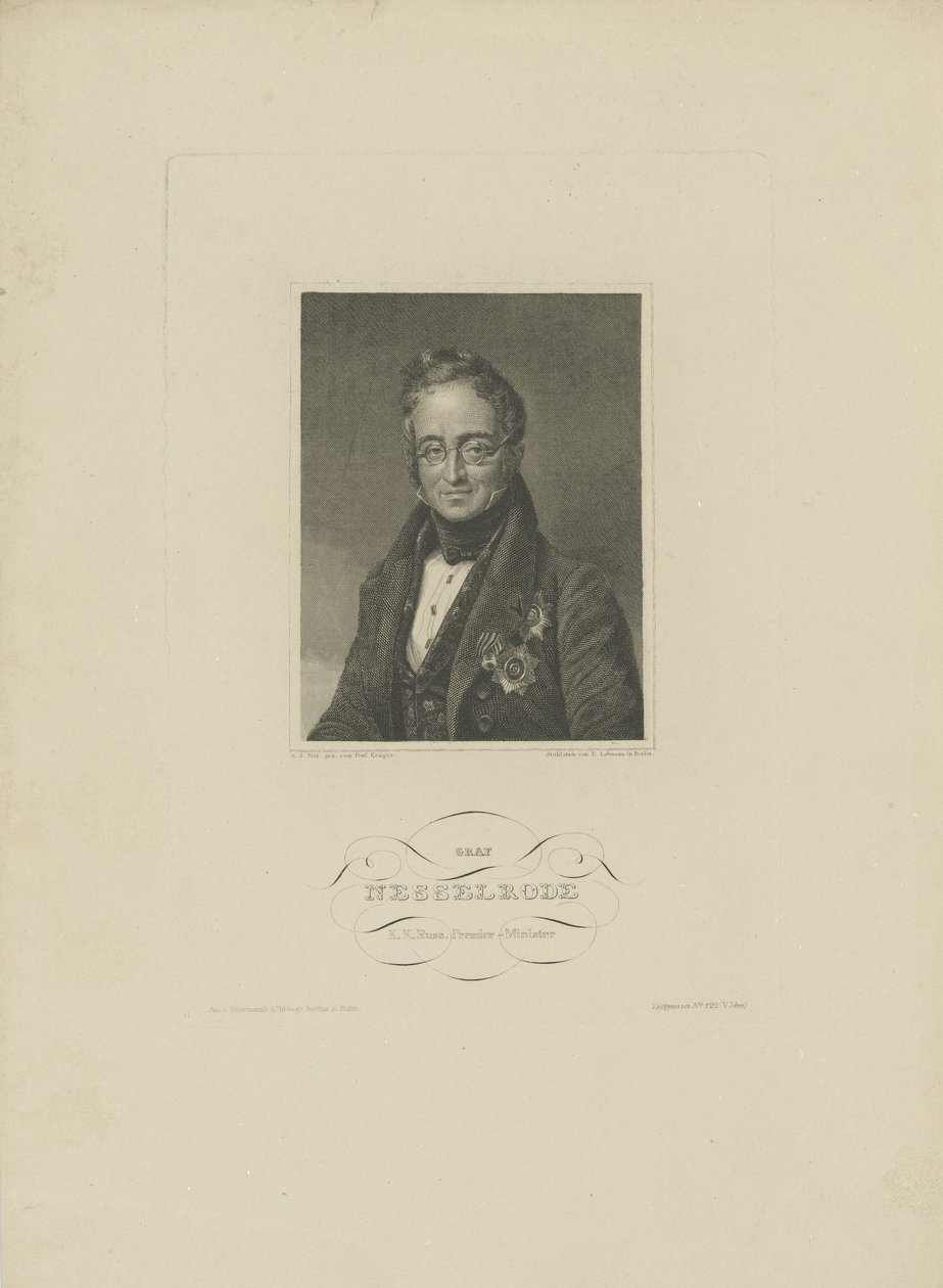 Portrait of Count Karl Robert Nesselrode 1780-1862, 1832.    1186561   no       norwegian Successfully Translated  Original: Portrait of a Boy Translat: Portrait of a Boy 1409380 no norwegian Successfully Translated Original: End ikke det er nok (36) Trans av F. L. Lehmann