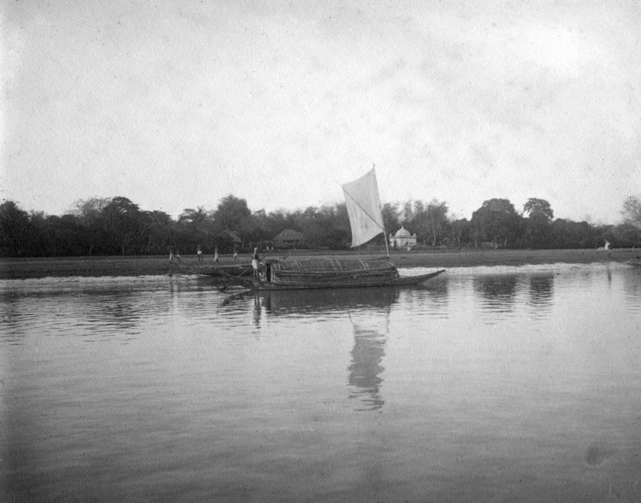 Hooghly River, Alipore, India, 1905-1906 av F. L. Peters