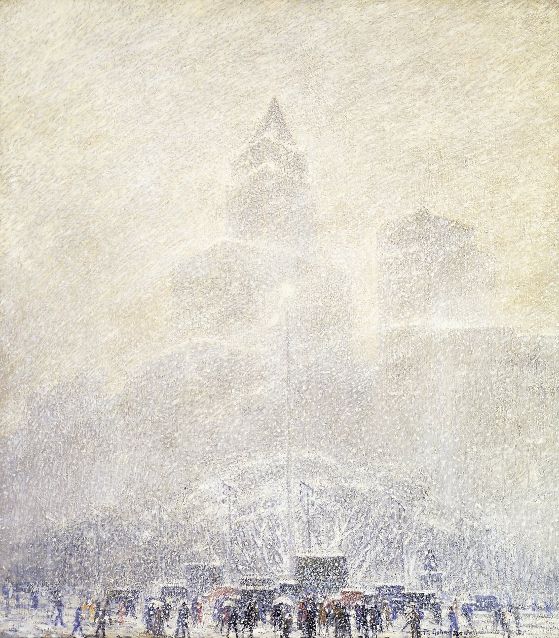 Eternal Light, Madison Square, Winter av F. Usher de Voll