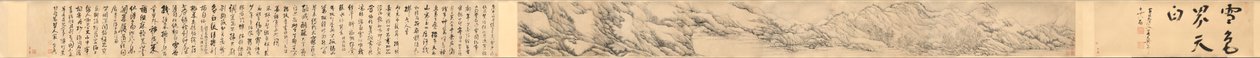 Snow Coloring the World White, 1690. av Fa Ruozhen