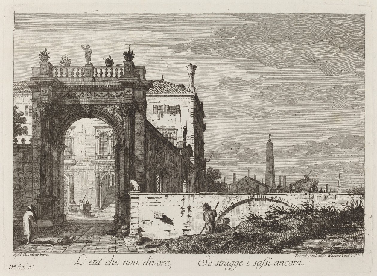 Tiden som ikke sluker ... av Fabio Berardi after Canaletto