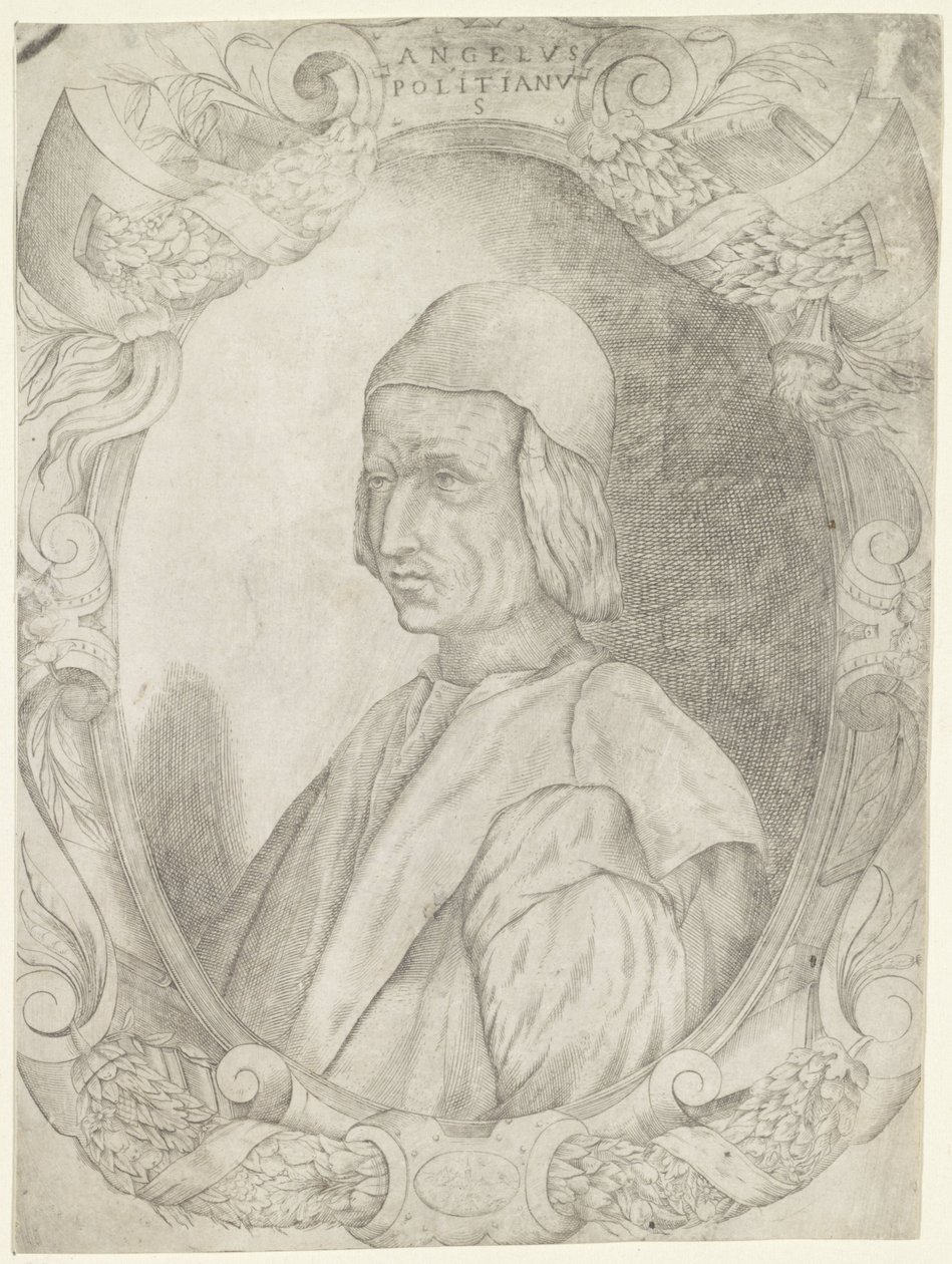 Portrett av Agnolo Poliziano av Fabio Licinio