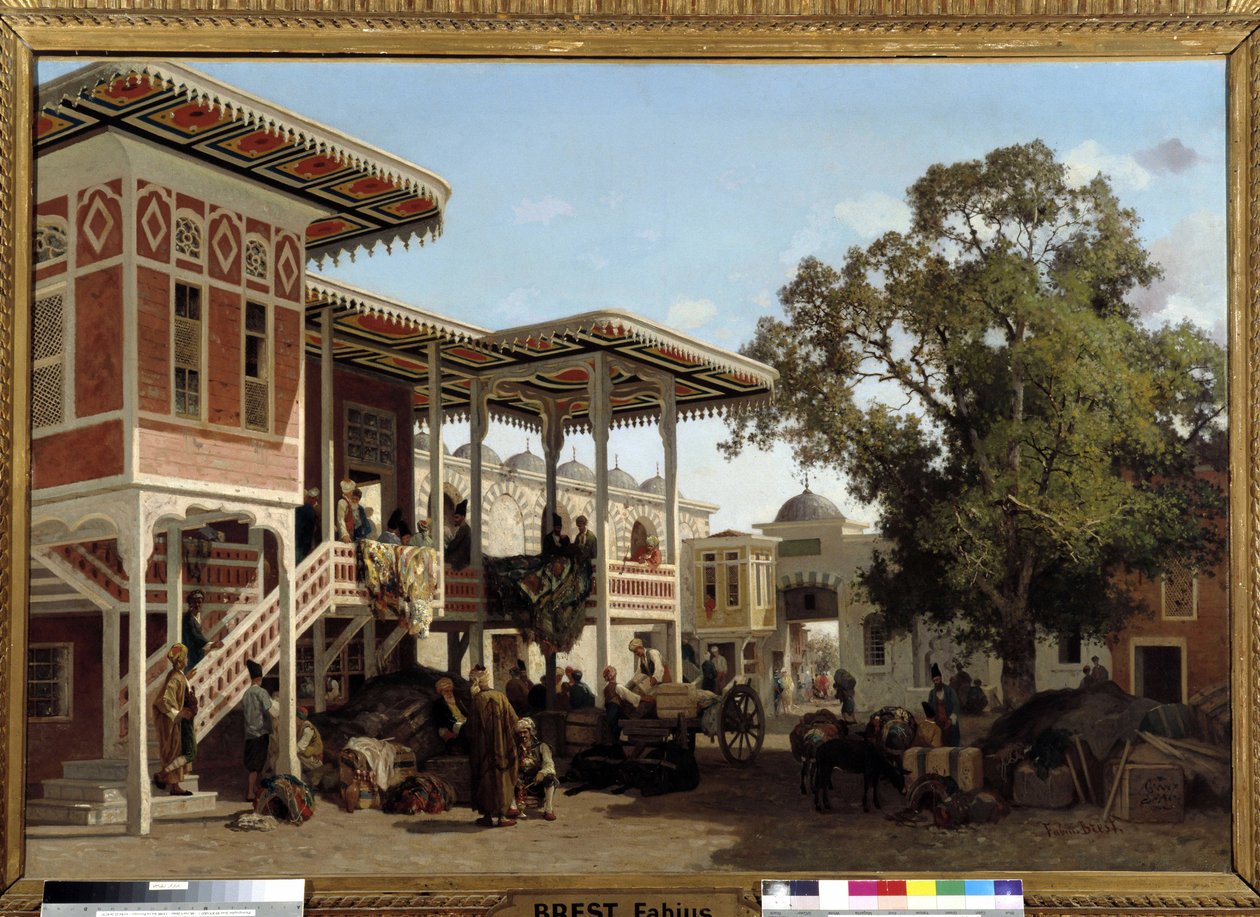 En caravanserail (eller campingvogn) i Trebizonde av Fabius Brest