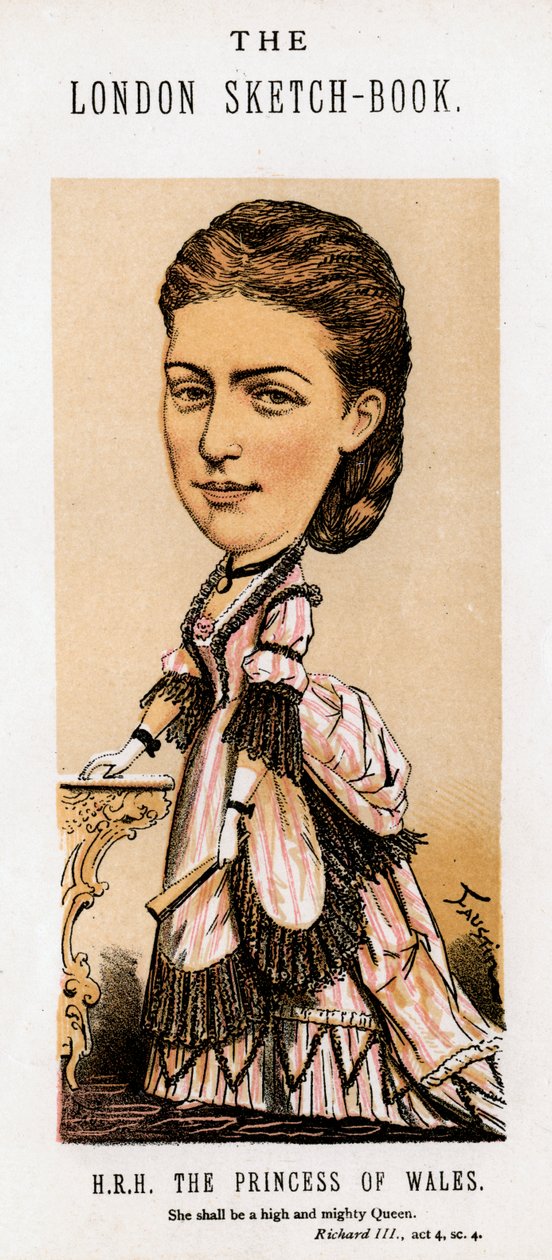 Alexandra av Danmark, prinsesse av Wales, 1874. av Faustin