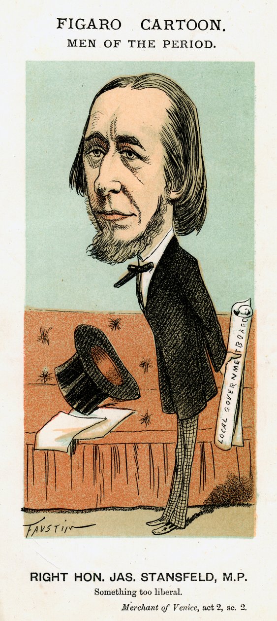 James Stansfeld , britisk politiker, c1871-1874. av Faustin