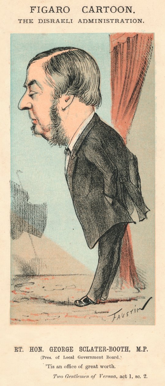 Rt. Hon. George Sclater-Booth, MP., c1870 av Faustin