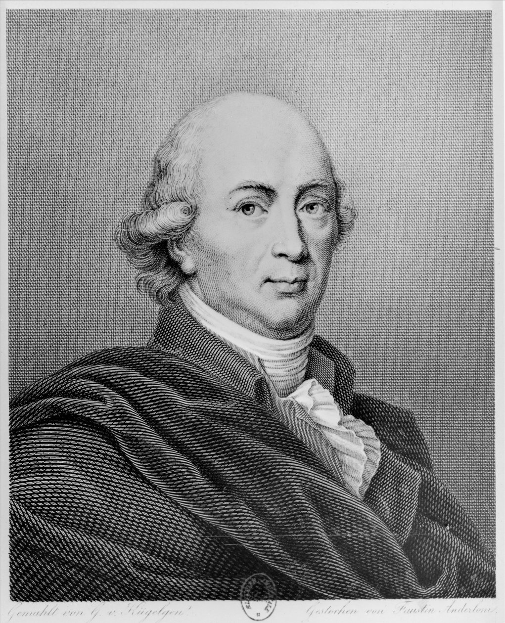 Portrett av Johann Gottfried Herder av Faustino Anderloni