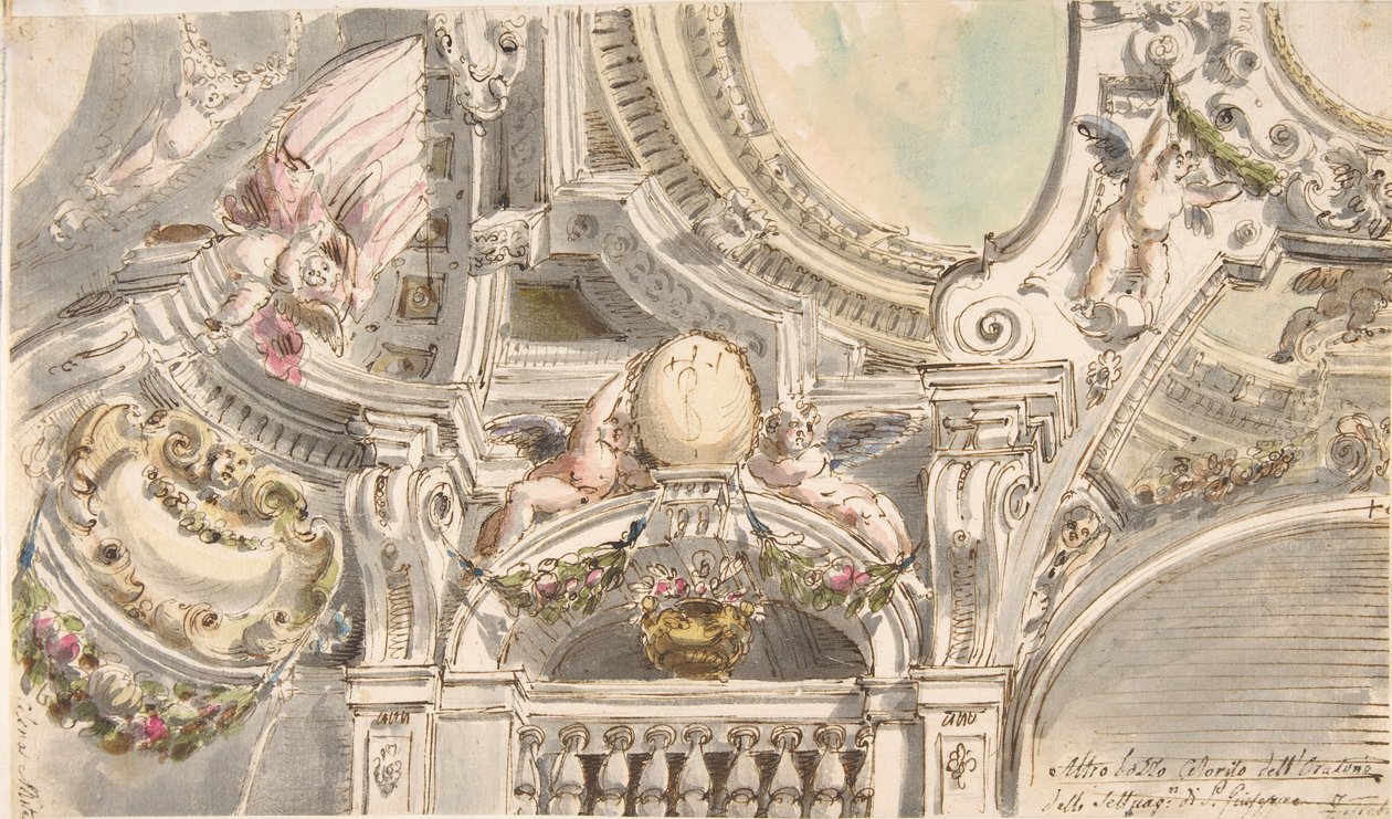 Design for et tak, . av Faustino Trebbi.