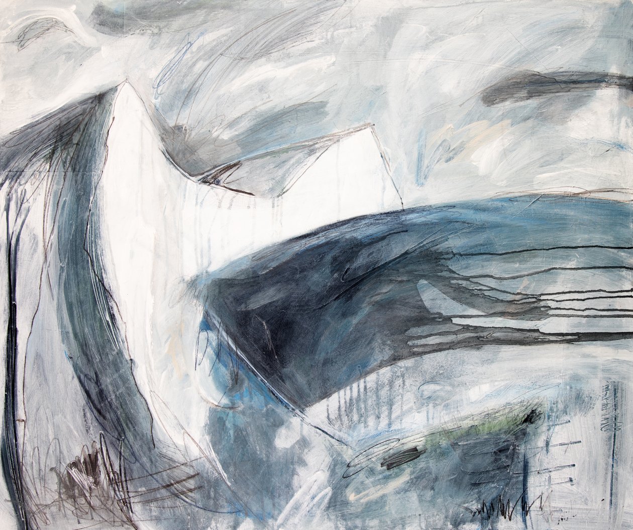 Haven Brow, 2019 (akryl på lerret) av Faye Bridgwater