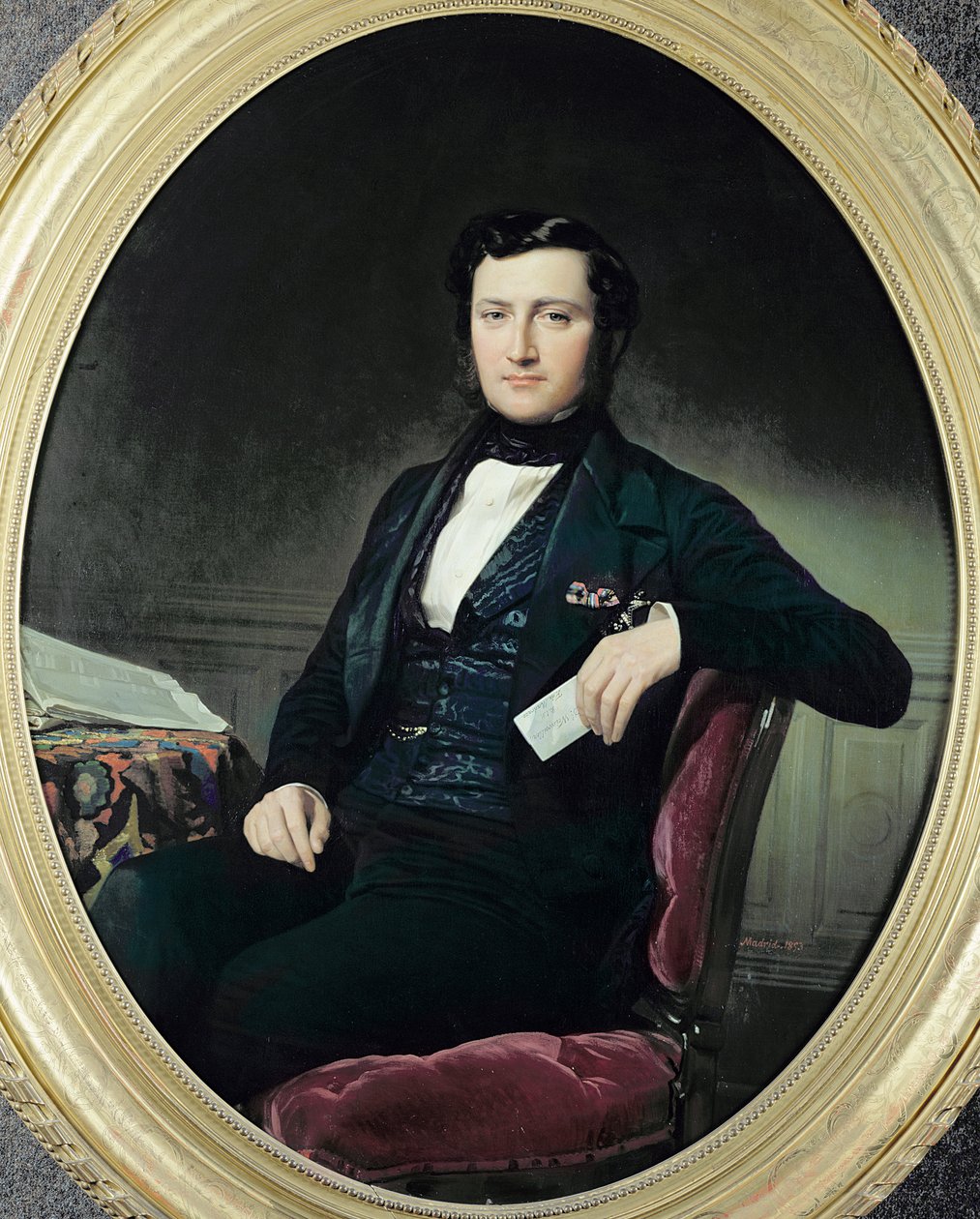 Portrett av baron Weisweiller, 1853 av Federico de Madrazo y Kuntz