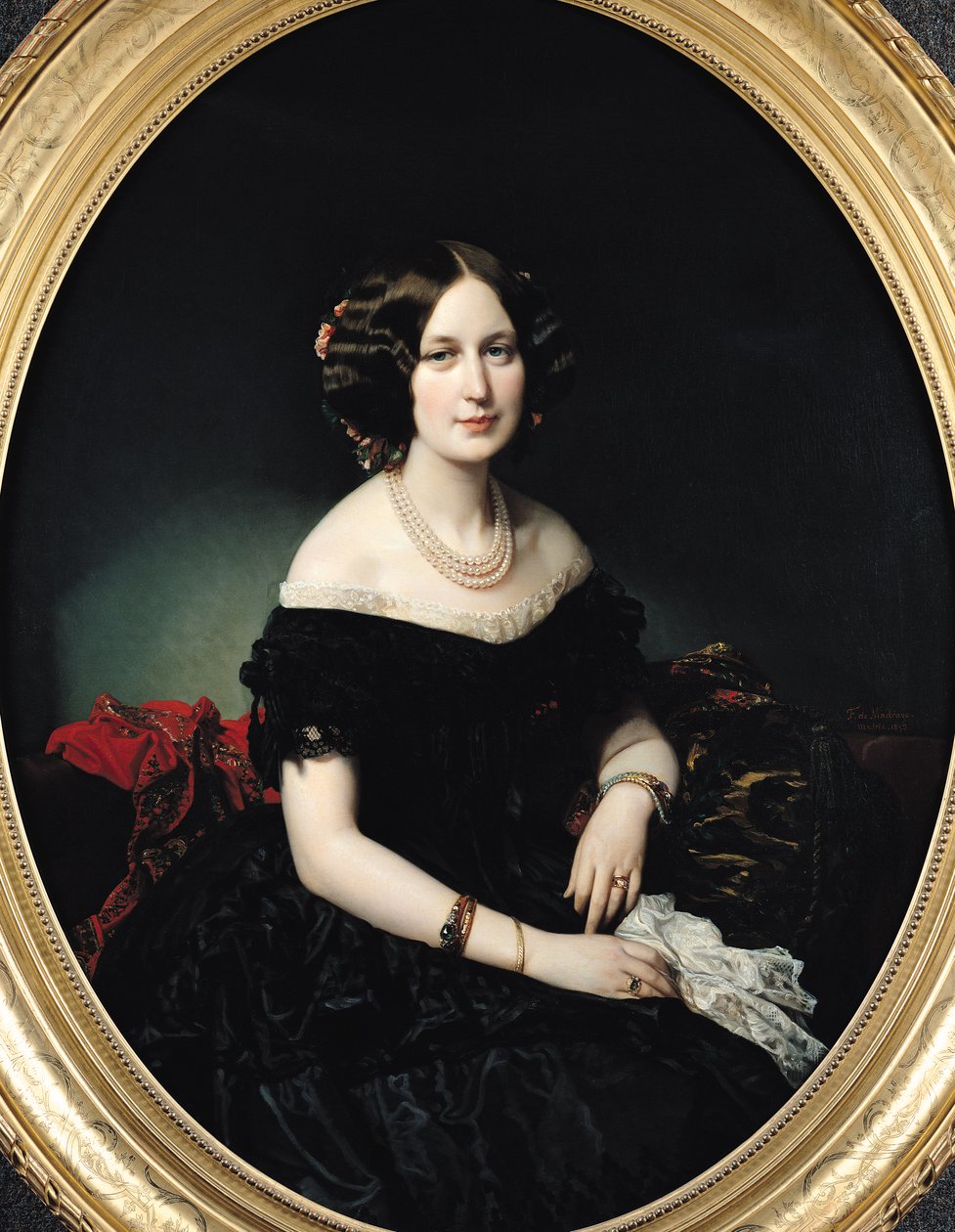 Portrett av baronessen av Weisweiller, 1853 av Federico de Madrazo y Kuntz