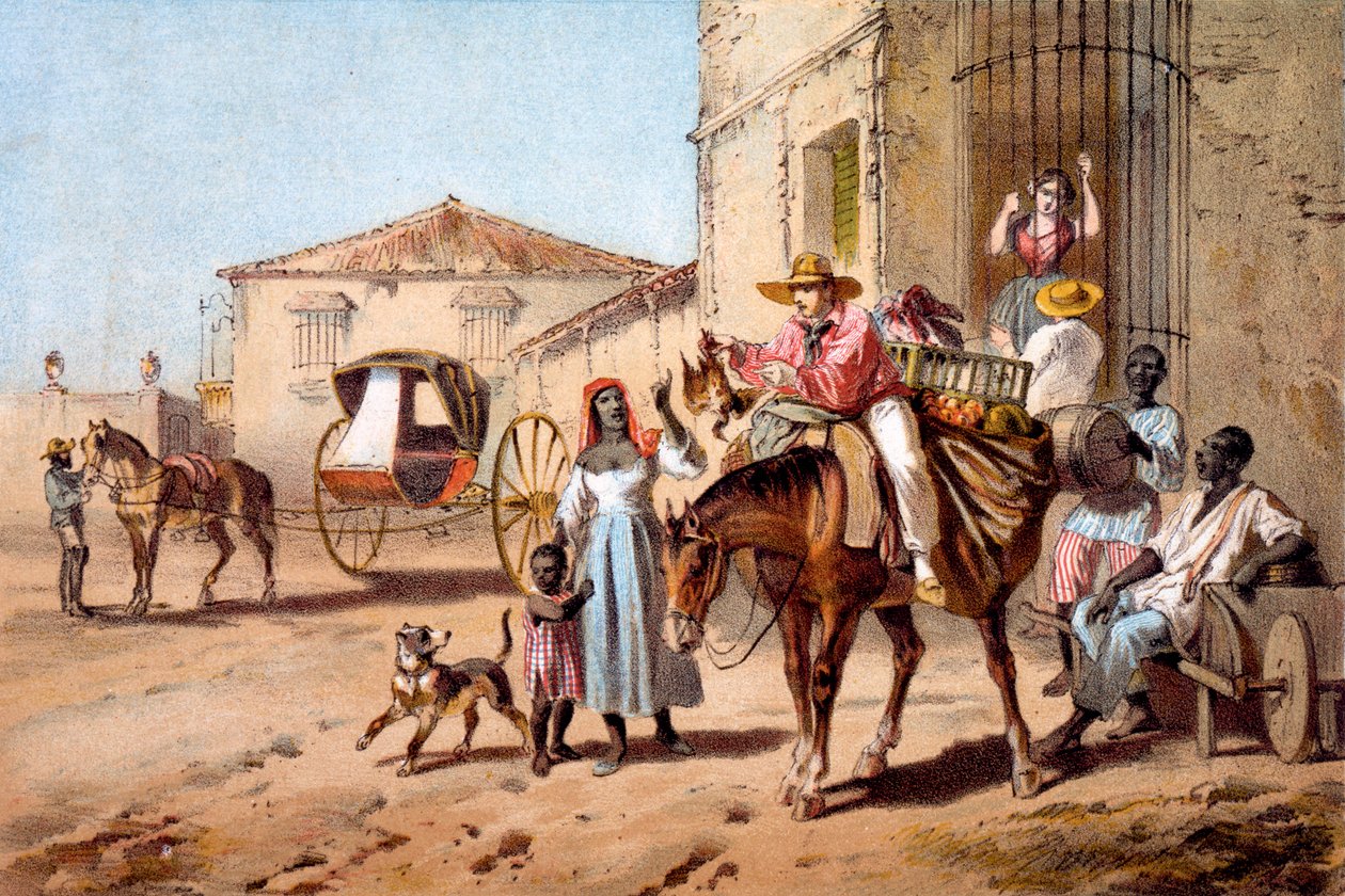 Huseieren, 1840 av Federico Mialhe