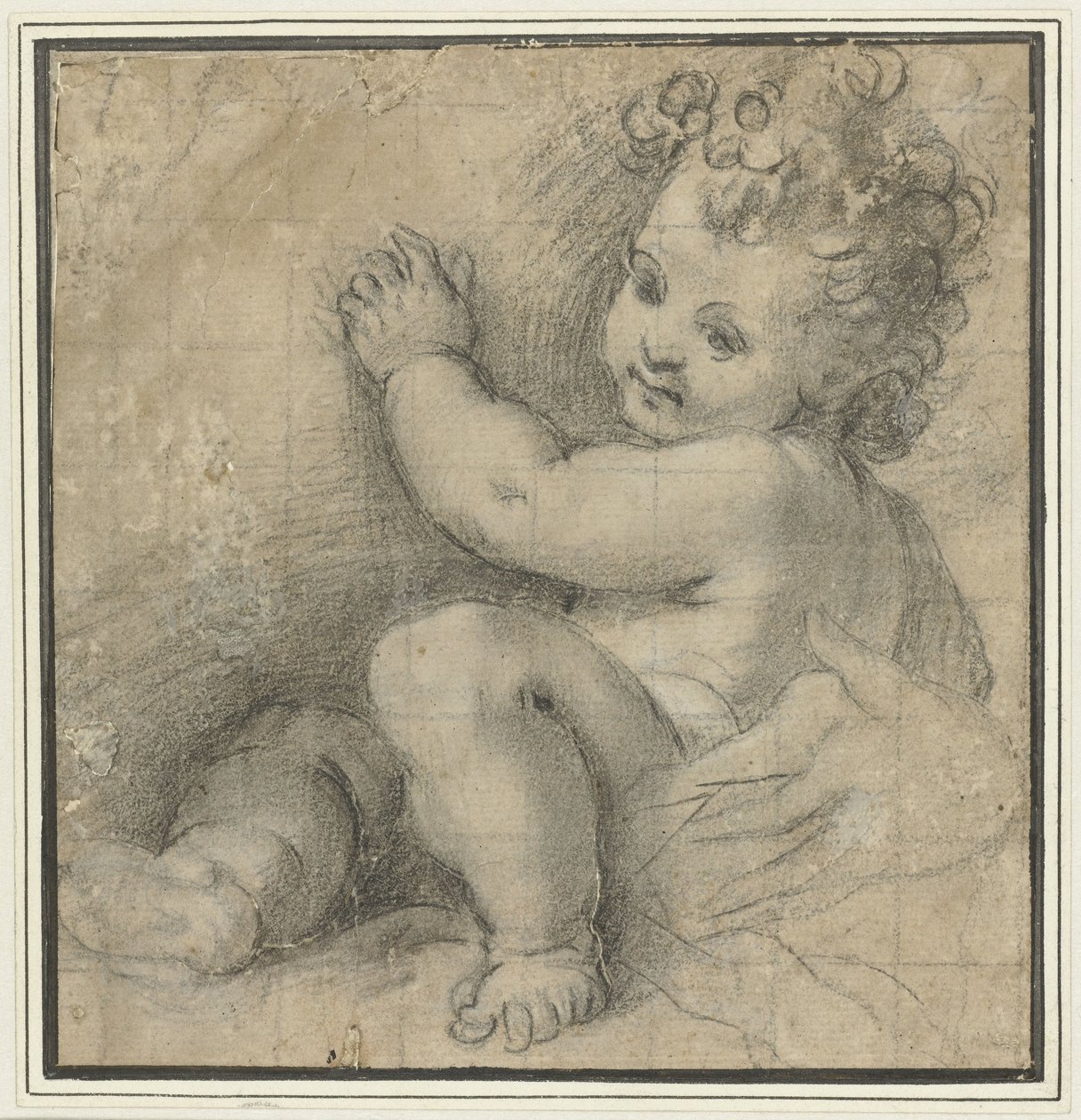 Kristusbarn med Marias hånd av Federico Barocci