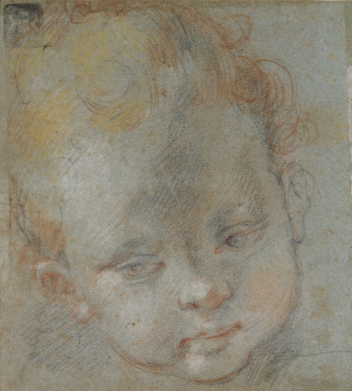 Head of a Child, sent på 1500-tallet av Federico Barocci