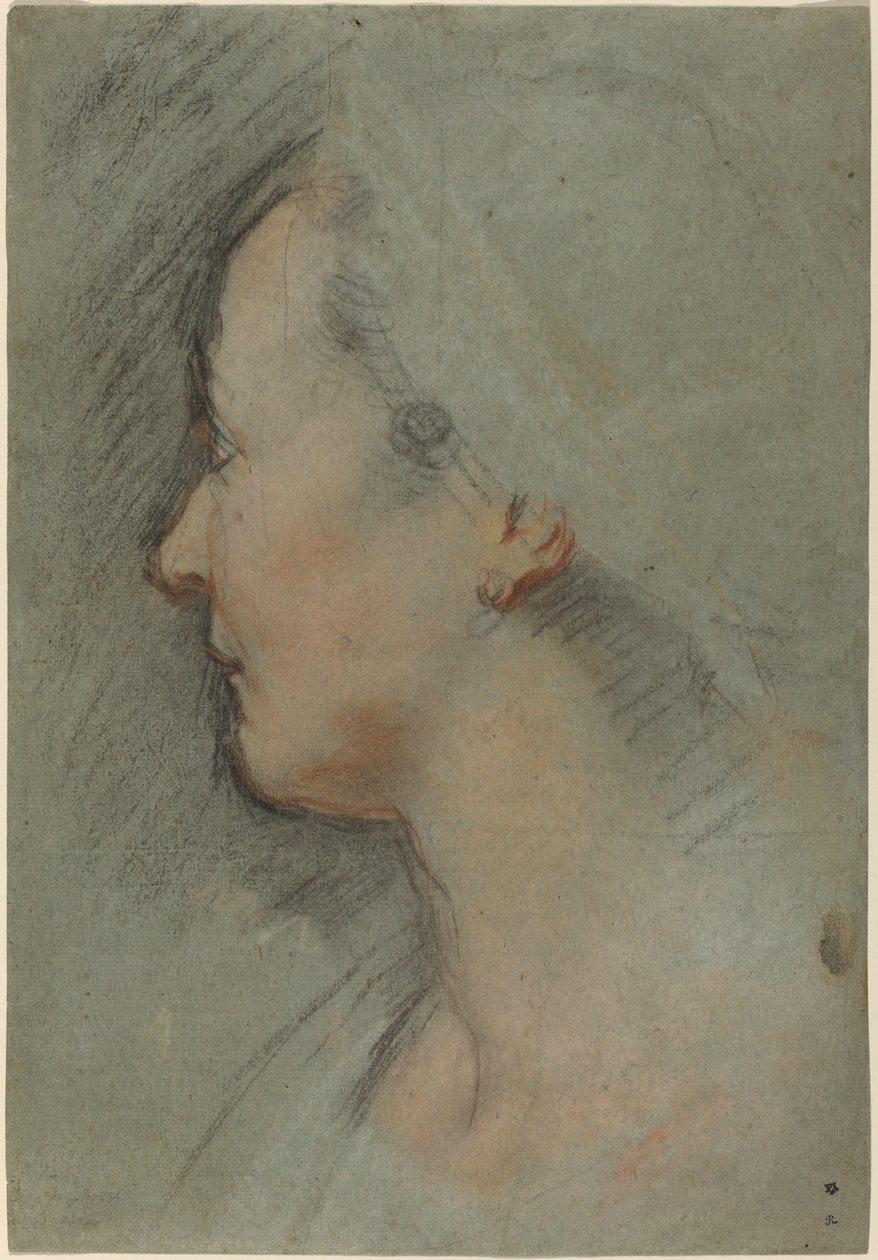 Hodet til en kvinne av Federico Barocci
