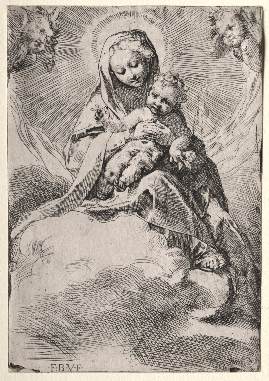 Madonna i skyene, ca. 1581. av Federico Barocci