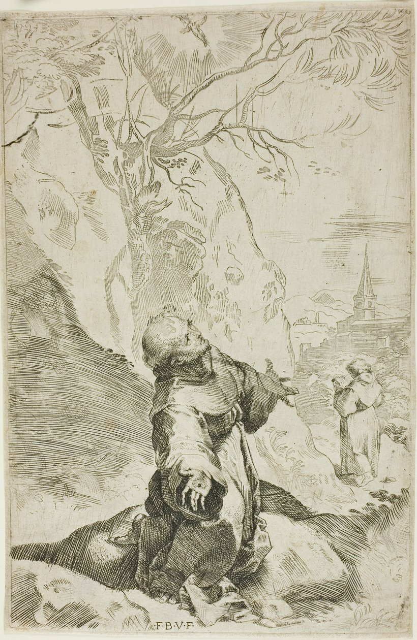 Saint Francis mottar Stigmata av Federico Barocci