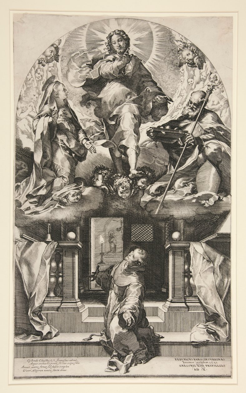 The Vision of St. Francis (The Forgiveness of St. Francis) av Federico Barocci