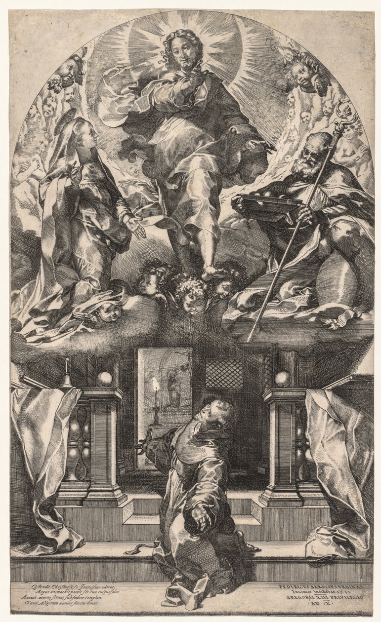 The Vision of St. Francis, 1581. av Federico Barocci