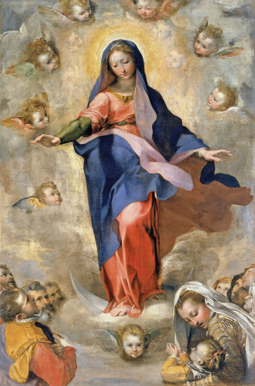 Ulastelig unnfangelse, ca. 1575 av Federico Fiori Barocci or Baroccio