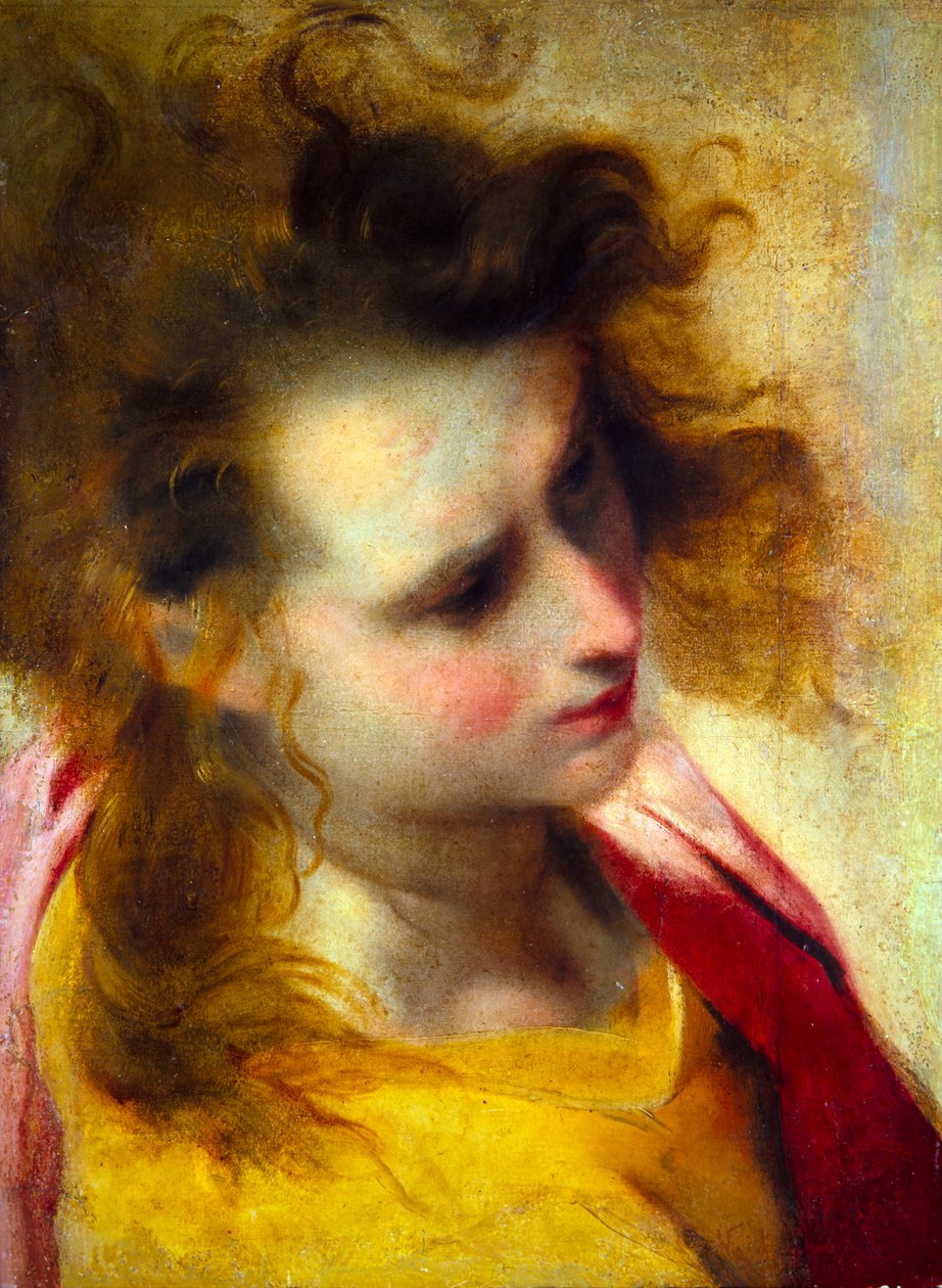Deponeringen: Skisse for altertavlen ved St. Johns Urbino (olje på papir eller lerret) av Federico Fiori Barocci or Baroccio