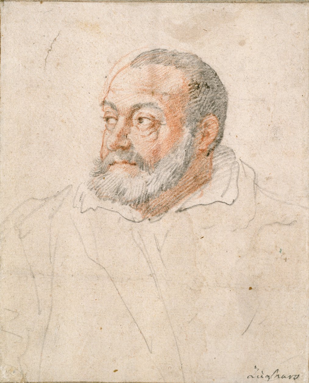 Portrett av en mann, Barozzi da Vignola, 1500-tallet av Federico Zuccaro