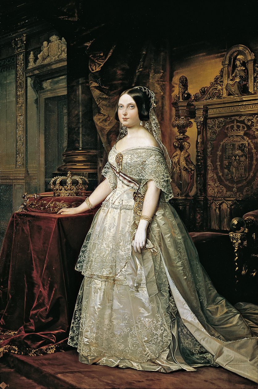 Isabel II av Spania av Federico de Madrazo y Kuntz