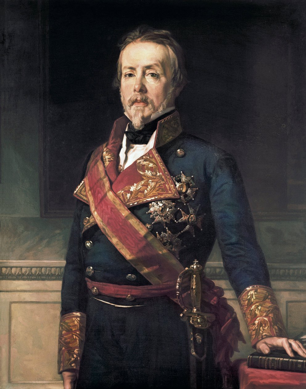 Portrett av Evaristo Fernandez de San Miguel y Valledor (1785-1862), spansk militær adelsmann og politiker av Federico de Madrazo y Kuntz