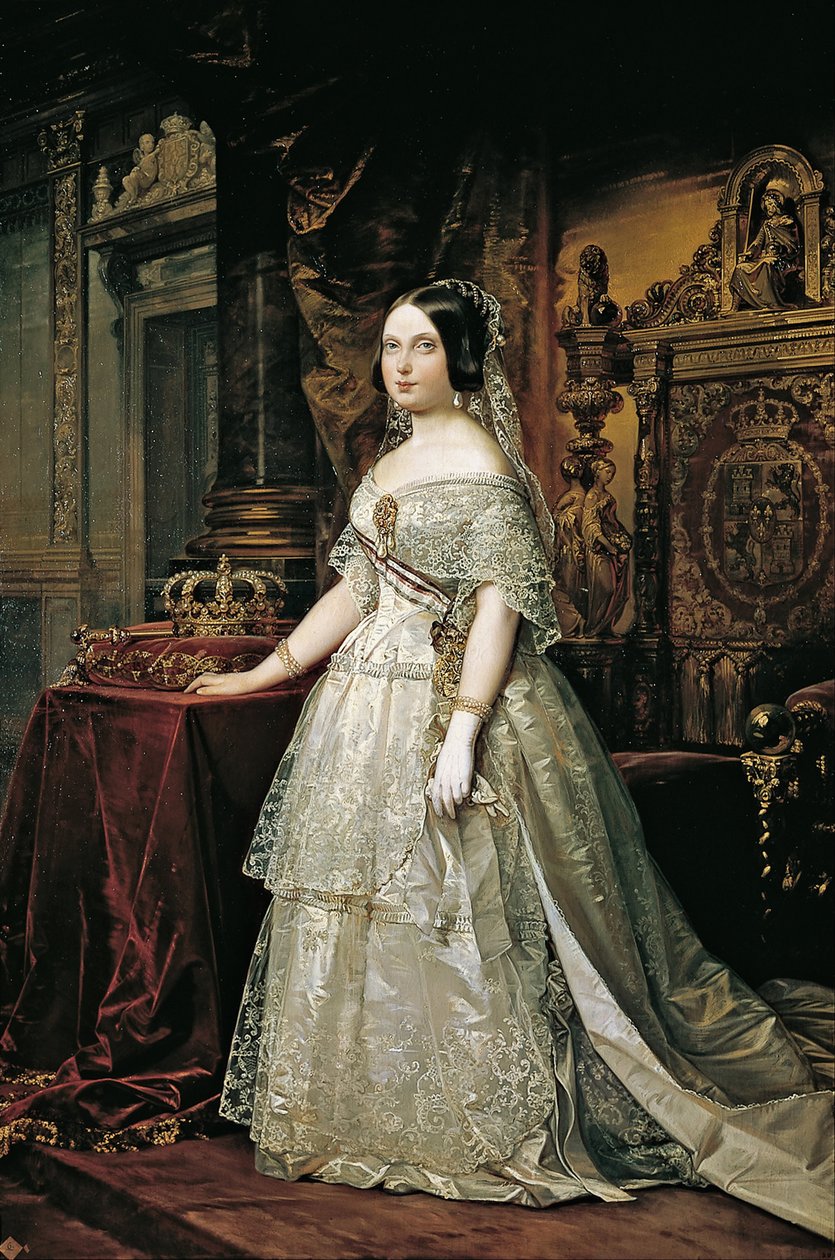 Portrett av Isabella II av Spania av Federico de Madrazo y Kuntz