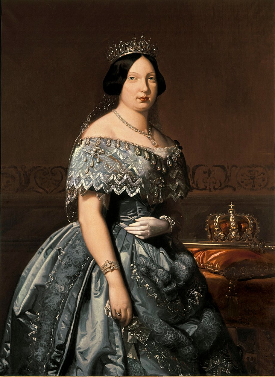Dronning Isabella II av Spania, maleri av Federico Madrazo av Federico de Madrazo y Kuntz