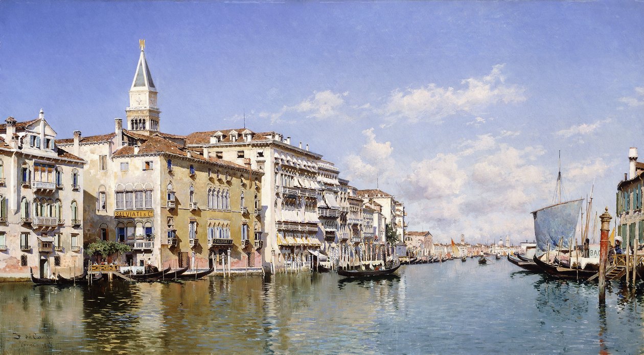 Canal Grande, Venezia, 1883 av Federico del Campo