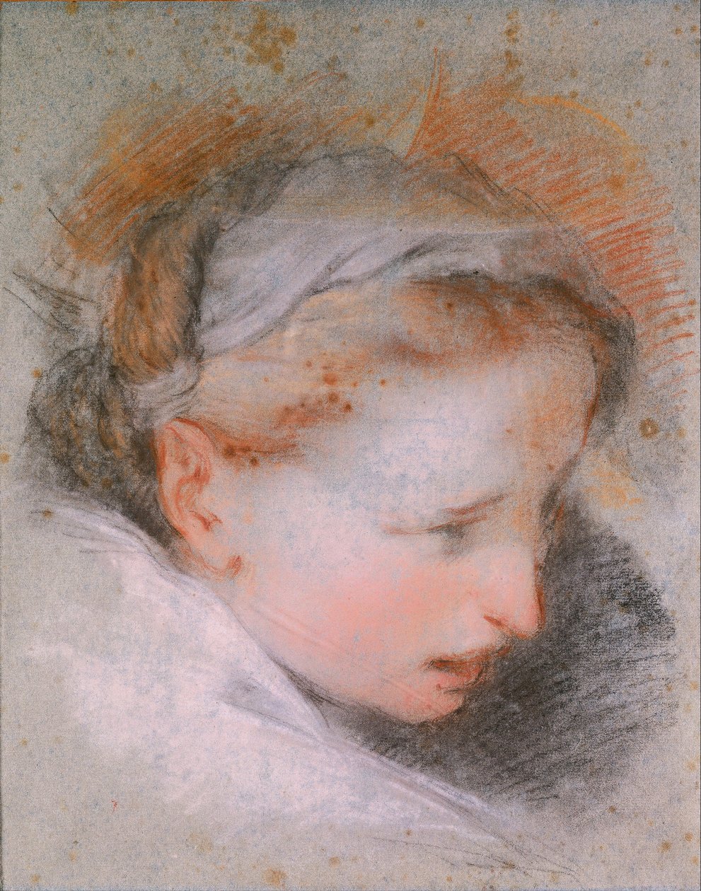Hodet til en kvinne, 1568-1569 av Federigo Barocci