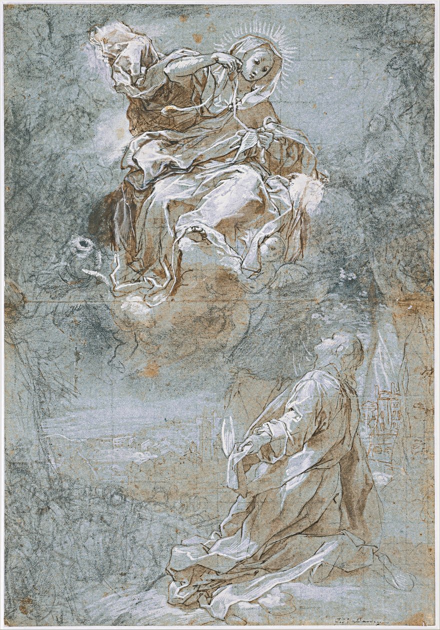 Miracle of the Sacred Belt, ca 1600-1610 av Federigo Barocci