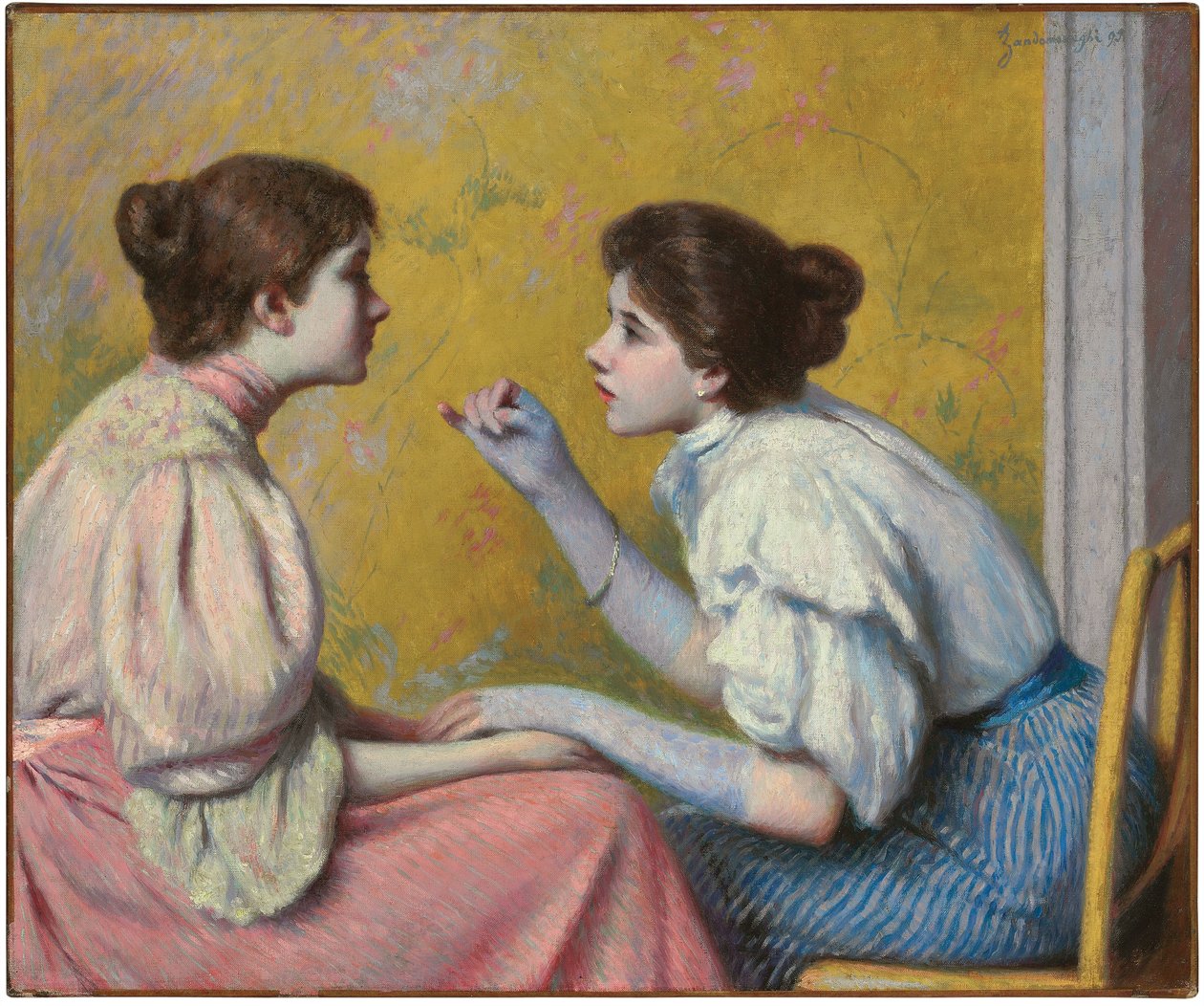 Interessant samtale, 1895 av Federigo Zandomeneghi