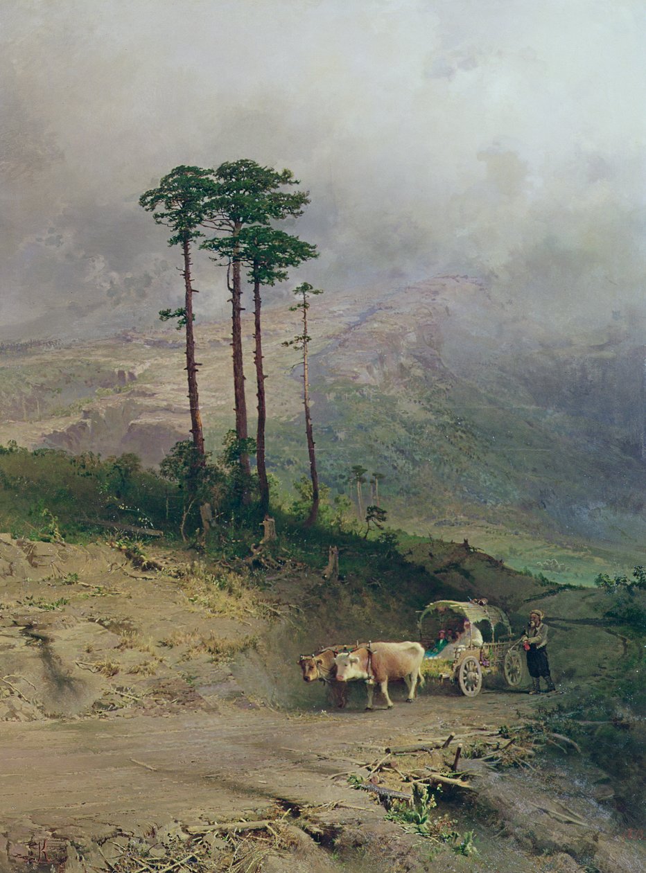 I Krim-fjellene, 1873 av Fedor Aleksandrovich Vasiliev